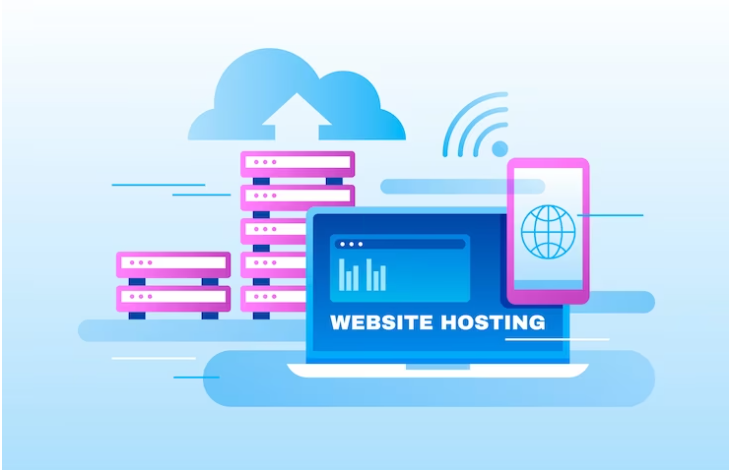 An image to Illustrate: what is web hosting server