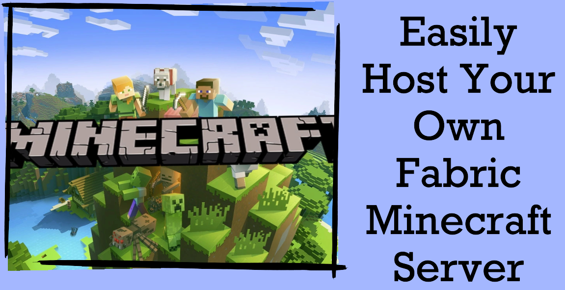 An image illustration of how to host a fabric Minecraft server