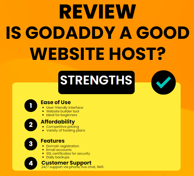 An image illustrating: Is GoDaddy a Good Website Host?
