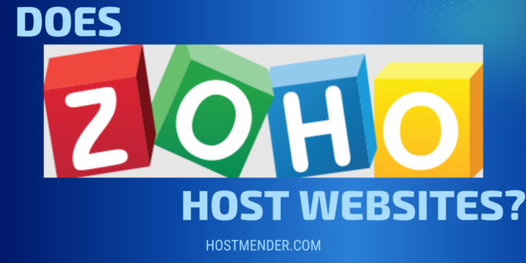 An image illustrating: Does Zoho Host Websites