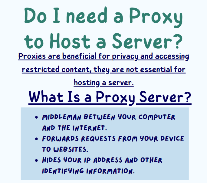 An image illustrating: Do I Need a Proxy to Host a Server?